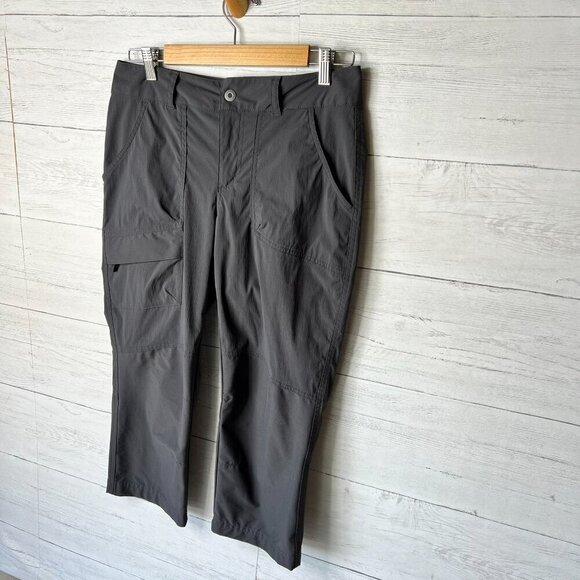 Columbia Sportswear Pants Womens Size 8 Dark Gray Hiking Capri Outdoor Gorpcore - Picture 3 of 16